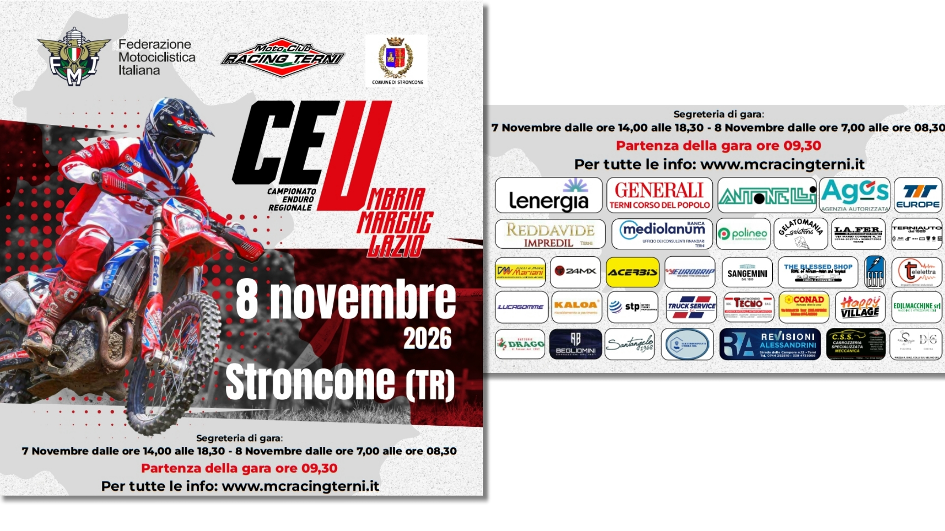 Campionato Enduro Regionale - Stroncone (TR) - 08/11/2026